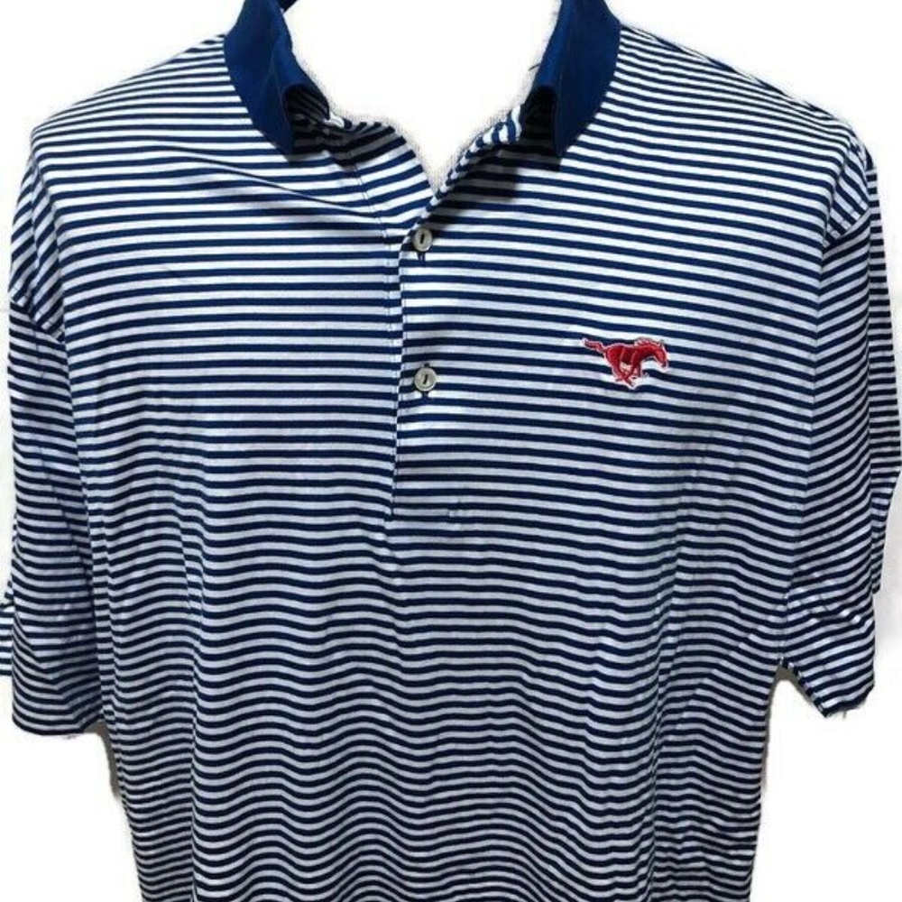 Peter Millar SMU Mustangs Golf Polo Shirt Size XXL